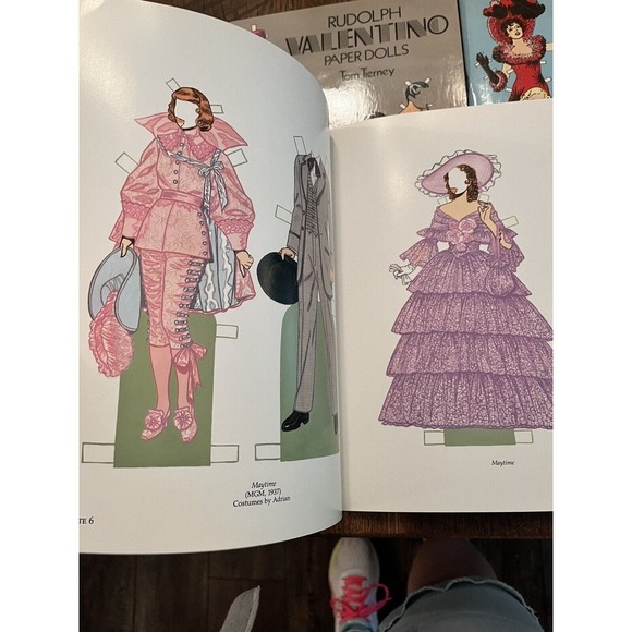 New 30’s Movie Stars Valentino JEANETTE MACDONALD & NELSON EDDY PAPER DOLLS - Picture 2 of 6